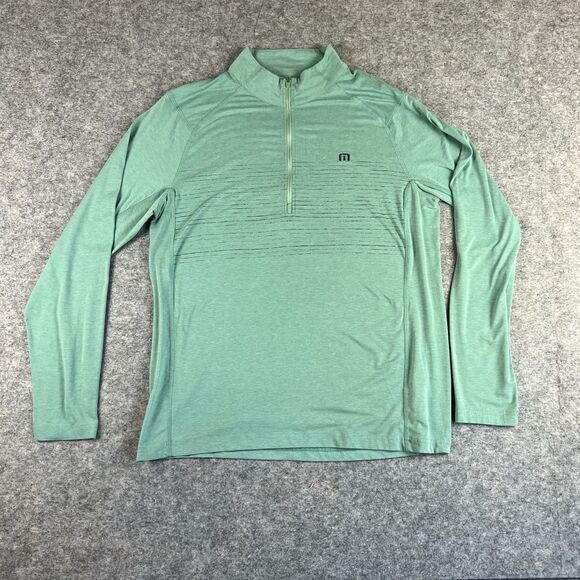 Travis Mathew Men’s Green Quarter Zip Size L 🔥🔥🔥 - Picture 1 of 6